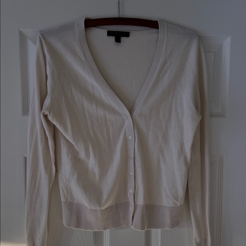 Banana Republic Women's Cream Cardigan Sweater